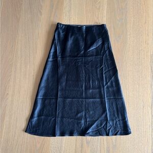 Aritzia satin slip skirt